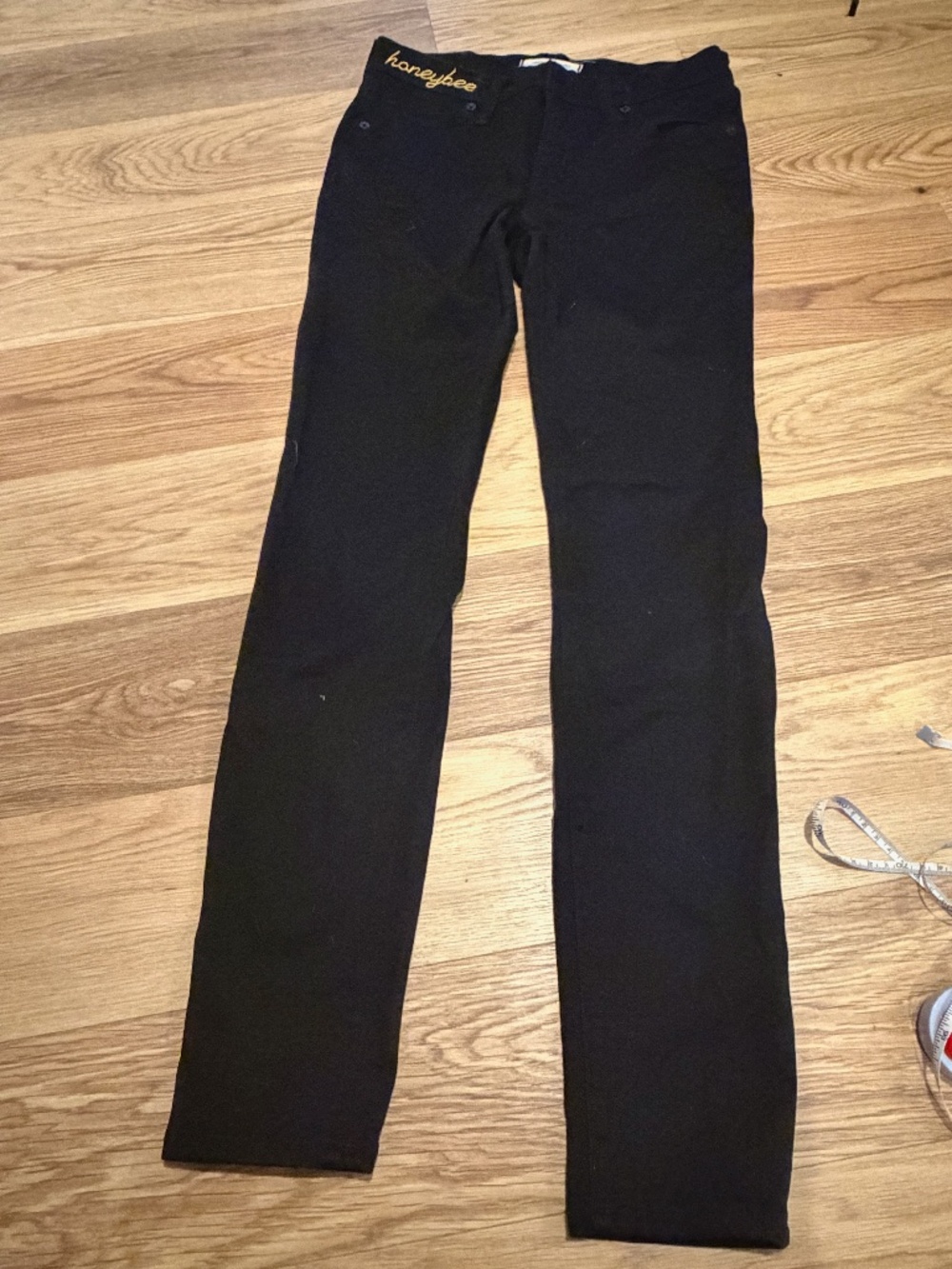 Madewell Black Jeans with Embroidery